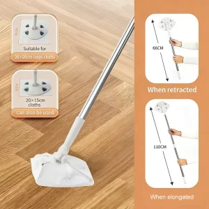 Disposable Microfiber Electrostatic Floor Cloths For Flat Swivel Mop