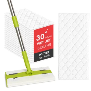 Disposable Mop Cloth Pads Compatible with WetJet Mop Head Refills