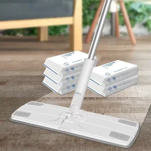Disposable Non Woven Electrostatic Dust Mop 360 Microfiber Refill Cloth Clip Mop for Floor Cleaning