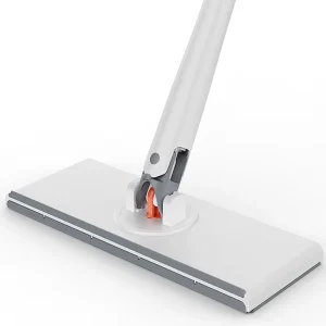 Disposable Steel Telescopic Handle Flat Mop Dry Wet Head Floor Cleaning Strong Cleaning Capacity Cloth Fixing Clip