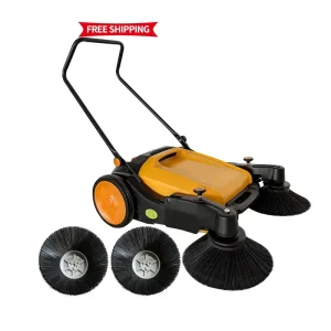 Double-Brush Floor Sweeper for Community and Factory Warehouse Floors