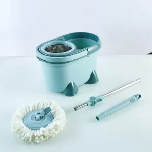Double-Drive Spin Mop Bucket with Wheels and Microfiber Mop Manufacturer