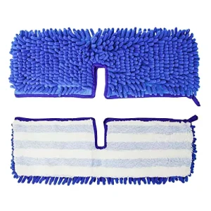 Double-Sided Washable Reusable Microfiber Chenille Mop Pad Refill for Wet and Dry Flat Mops
