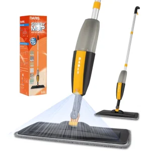 Double-Sided Wet Dry Microfiber Spray Mop for Floor Cleaning Home Kitchen Use
