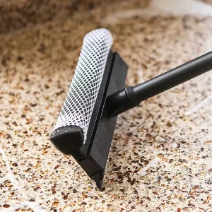 Double-Sided Window Glass Cleaner with Sponge, Microfiber Refill, and Squeegee Blade