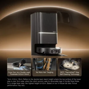 Dreame X50 Pro Ultra Robot Vacuum Cleaner with 6CM ProLeap Obstacle Climbing and Wet Dry Function