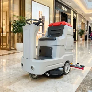 Driving Industrial Electric Floor Scrubber Sweeper with Suction for Factory Workshop Shopping Mall Parking Lot