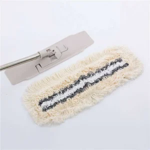 Dry Microfiber Cotton Flat Mop with Hands-Free Washing Head
