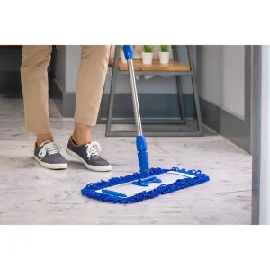 Dry and Wet Industrial Gym Aluminum Flat Mop with Replacement Head
