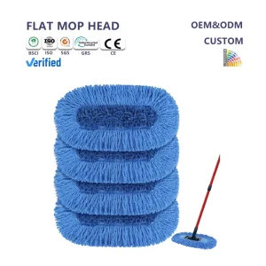 Dual-Action Self-Wringing Aluminum Microfiber Dust Mop