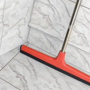 Dual-Blade EVA Foam Floor Cleaning Squeegee, Matte Black