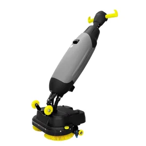 Dual-Brush Floor Scrubber Wet Industrial Floor Sweeper Battery Cordless Self-Cleaning Mop