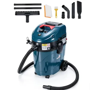 Dual Cyclone HEPA Filter Wet and Dry Portable Bagless Industrial Vacuum Cleaner for Woodworking and Construction