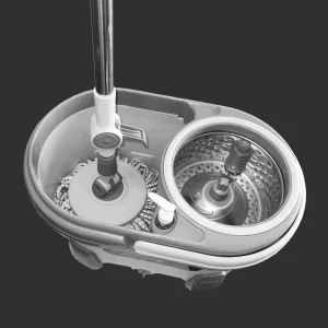 Dual-Drive 360 Rotating Spin Mop and Heightened Bucket Set