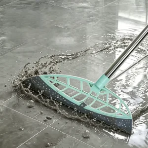 Dual Use Floor Scraping Board Wiper Blade Silicone Scraper Sweeper Magic Broom Wiper Mop