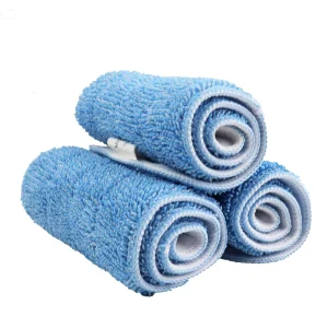 Dual-Use Microfiber Flat Floor Mop Wet Dry Stainless Steel Swivel Handle