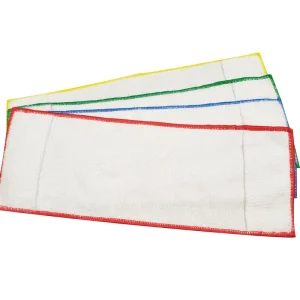 Dual-Use Microfiber Terry Pocket Mop Pads 10 Mopheads Wet Dry Floor Mop Aluminum Pole
