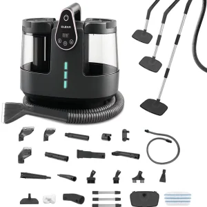 Dual Water Tank Spray Suction Steam Professional Portable Fabric Sofa Upholstery Carpet Cleaning Machine Spot Cleaner