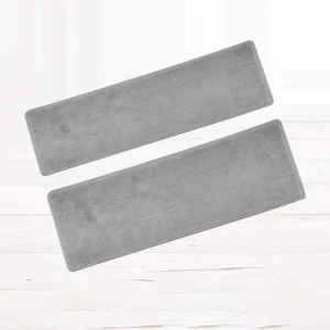 Durable Absorbent Coral Fleece Eco Friendly Recyclable Mop Replacement Cloth with Double and Single Buckles
