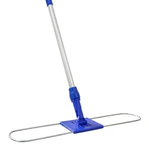 Durable Commercial Stainless Steel Flat Mop Frame Modern Hotel Floor Cleaning Reusable Flat Dust Mop Plate