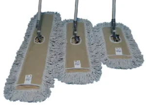 Durable Four Size Cotton Fringe Reinforced Oxford Dust Mop for Mall Hospital Janitorial Cleaning