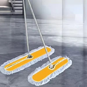Durable Handle Sliding Wringing Lightweight Wet Dry Cotton Large Flat Mop Home Hotel Commercial Floor Dust Cleaning