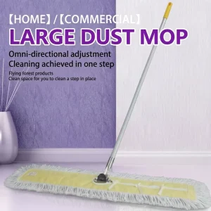 Durable Omni Directional Swivel Dust Mop for Warehouse Mall Janitorial Cleaning