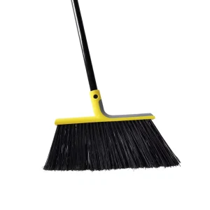 Durable Plastic Broom With Long Handle Indoor & Outdoor Use Plastic Strong Broom With Long Iron Stick