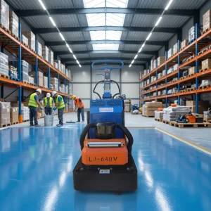 Dust-Free 9KW 12-Disc Manual Concrete Floor Grinder and Polisher with Aluminum Alloy Gearbox for Cement Terrazzo Epoxy Surfaces
