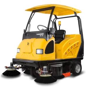 E800W Electric Ride-On Road Sweeper, 48V, 1900mm Sweeping Width, 180L Dustbin, 4-6h Working Time