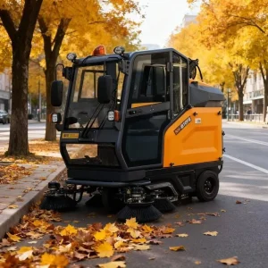 E810FB Electric Ride-On Floor Cleaning Machine, 1900mm Sweeping Width, 48V 200Ah Battery