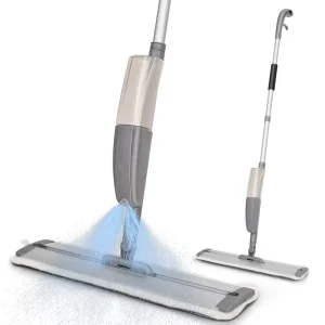 EAST Replacement Microfiber Handheld Swivel Water Flat Spray Mop Household Cleaning Tools & Accessories Floor Sweeper Aluminum