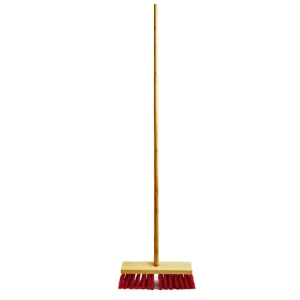 ESD Long-Handle Wooden Floor Cleaning Broom Brush