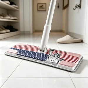 EVA Anti static Dust Removal Mop Detachable Split Pole Simple Mount Remove Wipe Pads Vertical Storage Available