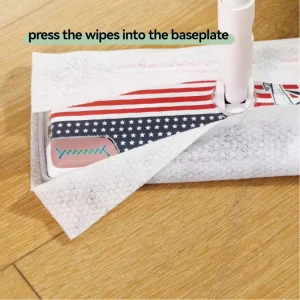 EVA Anti static Dust Removal Mop Detachable Split Pole Simple Mount Remove Wipe Pads Vertical Storage Available for Bathroom