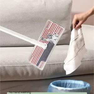EVA Anti static Dust Removal Mop Detachable Split Pole Simple Mount Remove Wipe Pads for Low Gap Cleaning