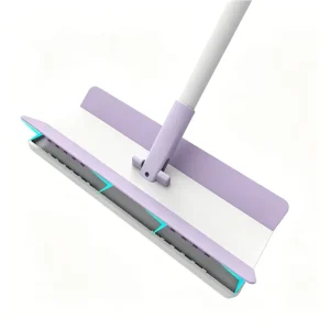 EVA Clamping Mop with Iron Pole and Rectangular Head for Dry and Wet Floor Cleaning