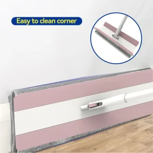EVA Clamping Mop with Iron Pole for Dry and Wet Floor Cleaning and Hair Removal