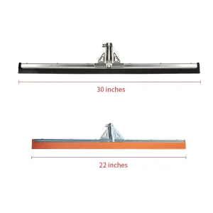 EVA Double Foam Heavy-Duty Industrial Metal Squeegee Reusable Soft Floor Wiper for Wood Tile Concrete Floors NO.8109