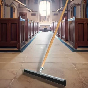 EVA Floor Wiper Wet Rubber Squeegee 55cm Plastic Handle for Church Floors