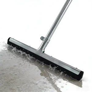 EVA Heavy-Duty Metal Floor Squeegee with Rubber Blade for Commercial Cleaning, Garages, and Warehouses