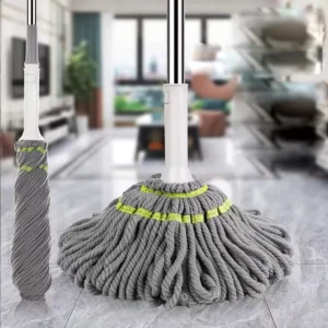 Easy Squeeze Hand Washable Mop for All Floor Types Durable Absorbent for Kitchens Bathrooms Hardwood Essential Cleaning Tool