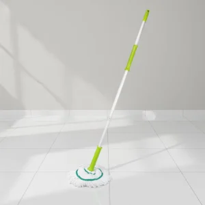 Easy-Squeeze Spin Mop For Daily Floor Care In Bathrooms And Kitchens