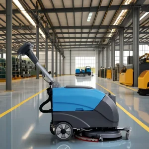 Easy To Operate Long Working Time Commercial Floor Cleaning Electric Scrubber Machine