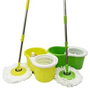 Eco-Friendly 360 Rotating Mop Bucket with Wringer, Telescopic Handle and Four-Side Wringing