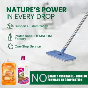 Eco-Friendly Antibacterial Deep Cleaning Low Foam Easy Rinse Floor Cleaner Liquid for Hardwood, Tile, and Marble Flooring