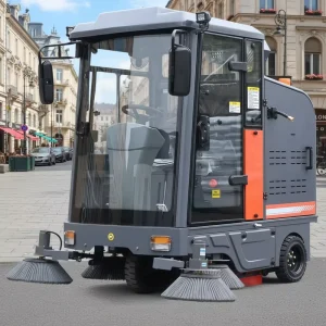Eco Friendly CE Approved Low Noise Cordless Electric Maintenance Professional Ground Hard Surface Garage Road Floor Sweeper