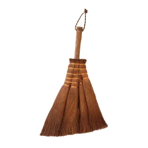 Eco Friendly Coconut Fiber Broom Stick Durable Short Handle Household Cleaning Tool Good Price Dustpan Set