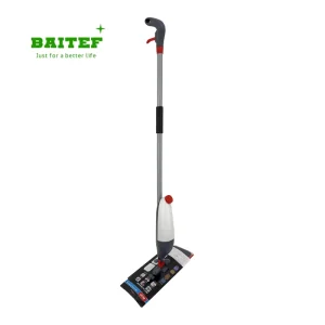 Eco-Friendly Durable Microfiber Cloth Spray Mop with Detachable Water Tank and Steel Handle