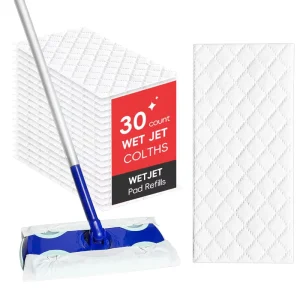 Eco-Friendly Electrostatic Absorbent Flat Mop Cloth Square Shape Dual-Purpose Household Cleaning For Dry Kitchen Floors